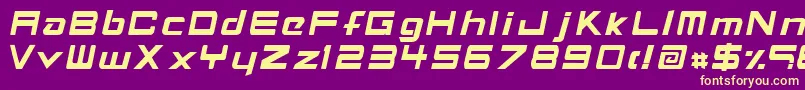 FontdaemoniumBold Font – Yellow Fonts on Purple Background