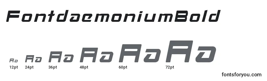 FontdaemoniumBold Font Sizes