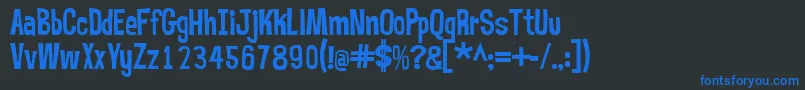 fuente Mrbubblefont – Fuentes Azules Sobre Fondo Negro