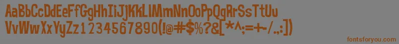 Mrbubblefont Font – Brown Fonts on Gray Background