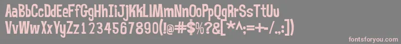Mrbubblefont Font – Pink Fonts on Gray Background