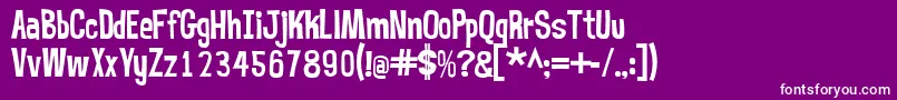 fuente Mrbubblefont – Fuentes Blancas Sobre Fondo Morado