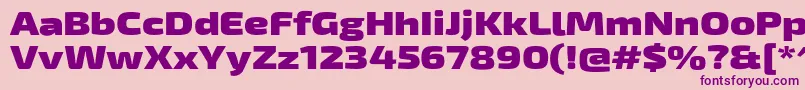 fuente Exo2Blackexpanded – Fuentes Moradas Sobre Fondo Rosa