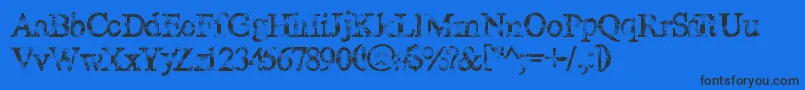 Magiccrystal Font – Black Fonts on Blue Background