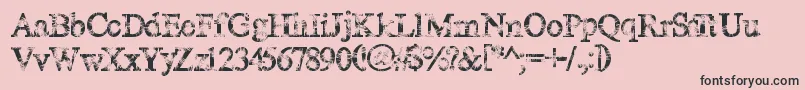 Magiccrystal Font – Black Fonts on Pink Background