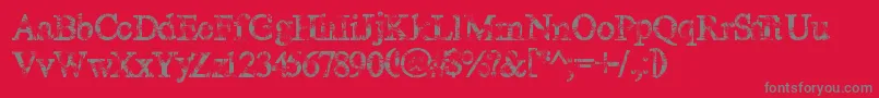 More about Magiccrystal Font Magiccrystal Font – Gray Fonts on Red Background