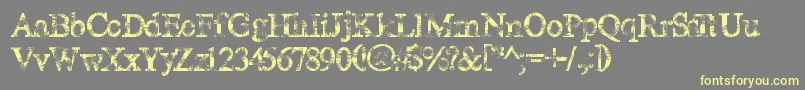 Magiccrystal Font – Yellow Fonts on Gray Background