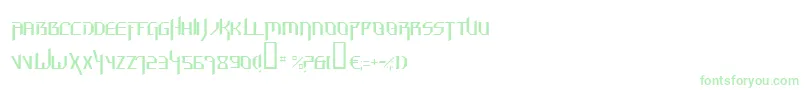 Шрифт HammerheadThin – зелёные шрифты