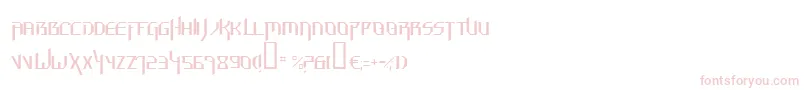 HammerheadThin-fontti – vaaleanpunaiset fontit valkoisella taustalla
