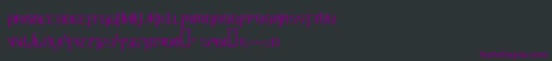 Шрифт HammerheadThin – фиолетовые шрифты на чёрном фоне