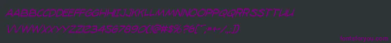 98bottlescondital Font – Purple Fonts on Black Background