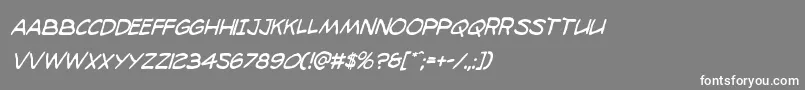 98bottlescondital Font – White Fonts on Gray Background