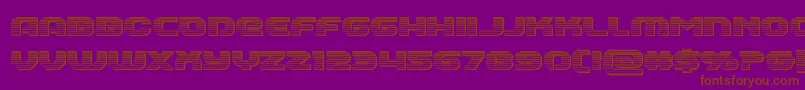 Annapolischrome Font – Brown Fonts on Purple Background