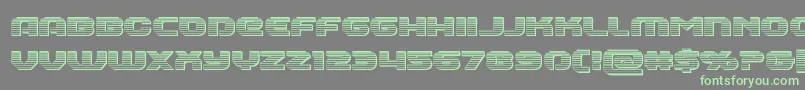 Annapolischrome-Schriftart – Grüne Schriften auf grauem Hintergrund