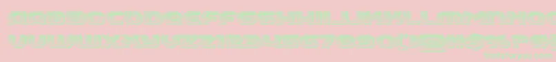 Annapolischrome Font – Green Fonts on Pink Background