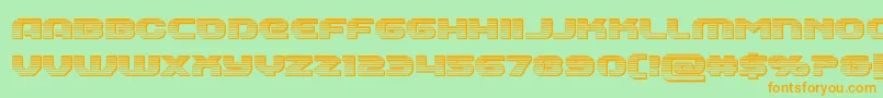 Annapolischrome Font – Orange Fonts on Green Background