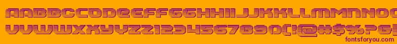 Annapolischrome Font – Purple Fonts on Orange Background