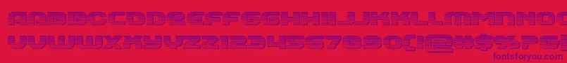 Шрифт Annapolischrome – фиолетовые шрифты на красном фоне