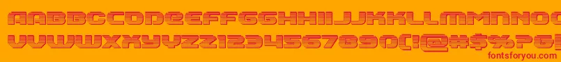 Annapolischrome Font – Red Fonts on Orange Background