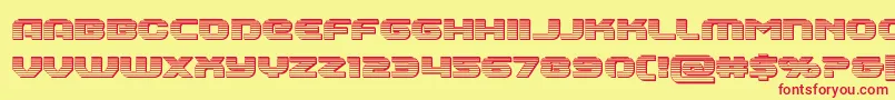 Annapolischrome Font – Red Fonts on Yellow Background