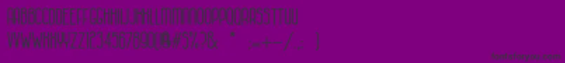 HabanacolonialBold Font – Black Fonts on Purple Background
