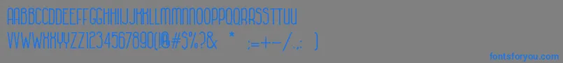 HabanacolonialBold Font – Blue Fonts on Gray Background