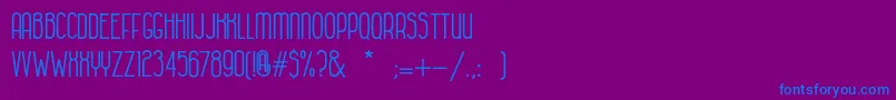 HabanacolonialBold Font – Blue Fonts on Purple Background