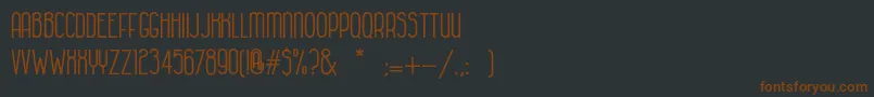 HabanacolonialBold Font – Brown Fonts on Black Background