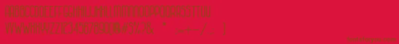 HabanacolonialBold Font – Brown Fonts on Red Background