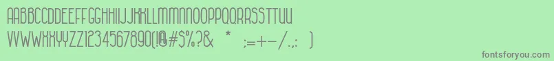 HabanacolonialBold Font – Gray Fonts on Green Background