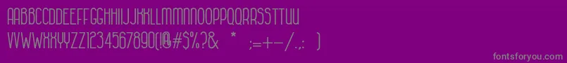 HabanacolonialBold Font – Gray Fonts on Purple Background
