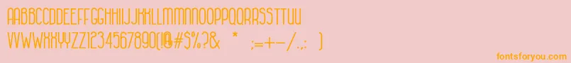 HabanacolonialBold Font – Orange Fonts on Pink Background