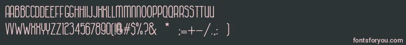HabanacolonialBold Font – Pink Fonts on Black Background