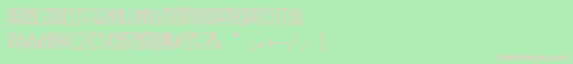 HabanacolonialBold Font – Pink Fonts on Green Background