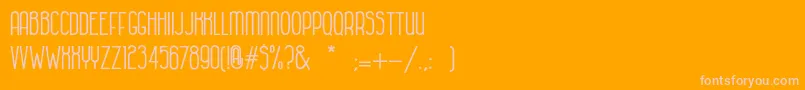 HabanacolonialBold Font – Pink Fonts on Orange Background