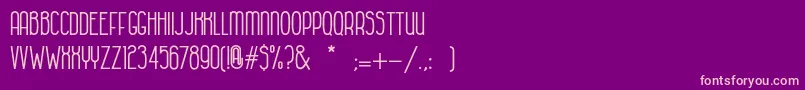 HabanacolonialBold Font – Pink Fonts on Purple Background