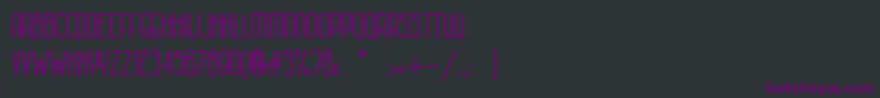 HabanacolonialBold Font – Purple Fonts on Black Background