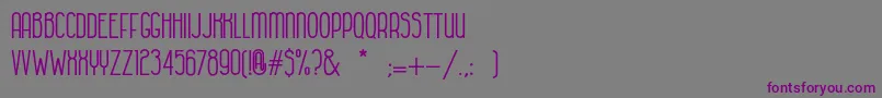 HabanacolonialBold Font – Purple Fonts on Gray Background