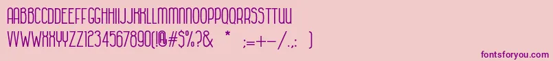 HabanacolonialBold Font – Purple Fonts on Pink Background