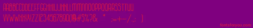 HabanacolonialBold Font – Red Fonts on Purple Background