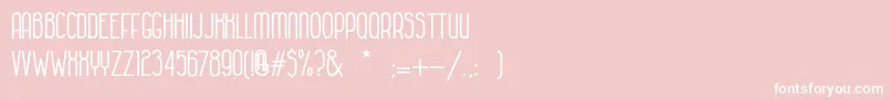 HabanacolonialBold Font – White Fonts on Pink Background