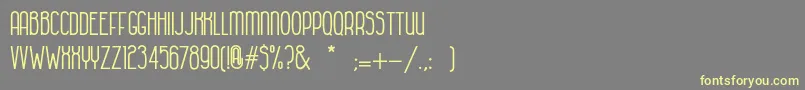 HabanacolonialBold Font – Yellow Fonts on Gray Background