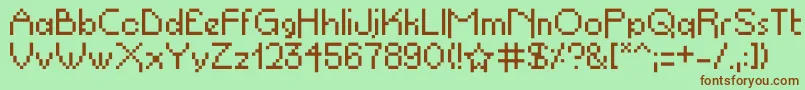 Propelrepel Font – Brown Fonts on Green Background