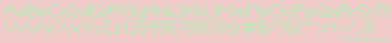 Propelrepel Font – Green Fonts on Pink Background
