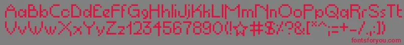 フォントPropelrepel – 赤い文字の灰色の背景