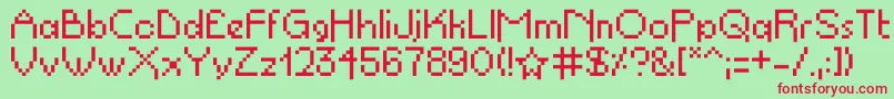 Propelrepel Font – Red Fonts on Green Background