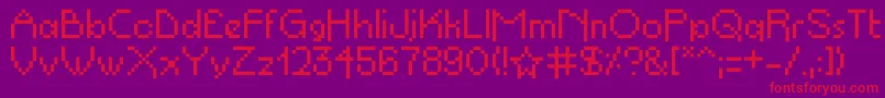 Propelrepel Font – Red Fonts on Purple Background