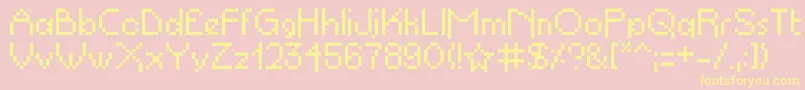 Propelrepel Font – Yellow Fonts on Pink Background