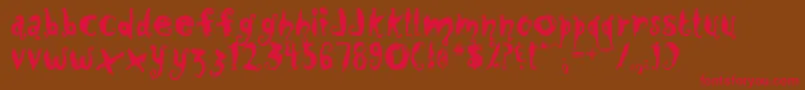 CloseToMe Font – Red Fonts on Brown Background