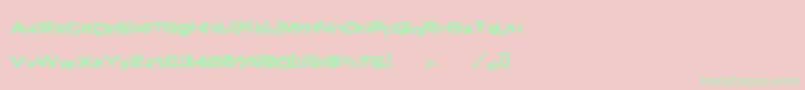 Brndmge Font – Green Fonts on Pink Background